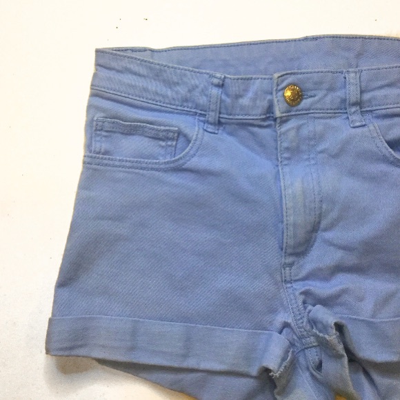 Blue Denim Shorts - Picture 2 of 4